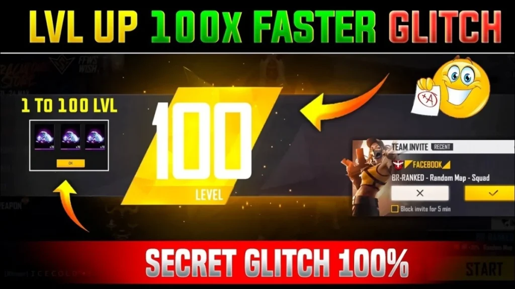 Free Fire Account Level Up Tricks