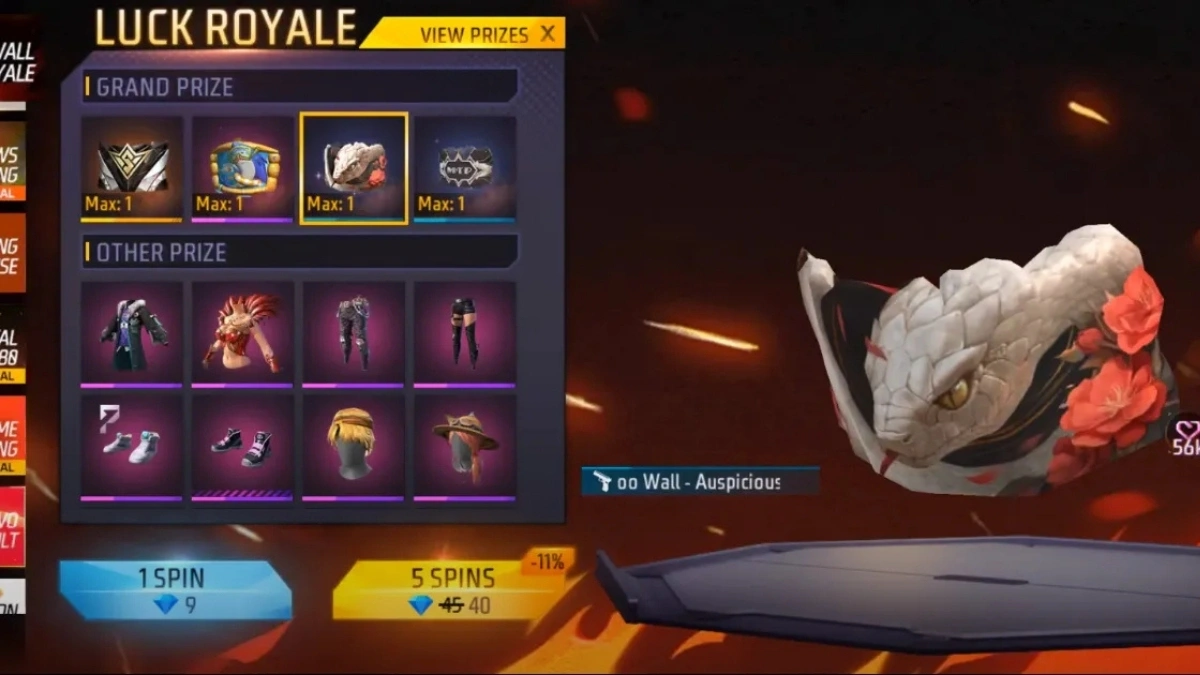 Free Fire Wall Royale