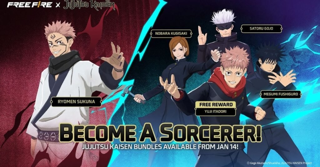 Satoru Gojo Bundle Takes Over Free Fire Max in Jujutsu Kaisen Event Satoru Gojo Bundle